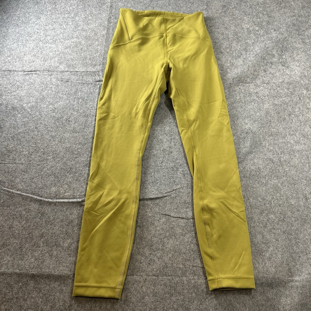 Lululemon Instill Tight 25" Leggings Womens 4 Auric Gold Yoga Athleisure